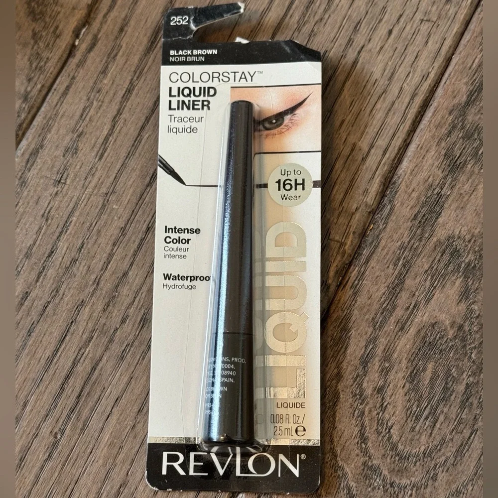 Revlon ColorStay Waterproof Liquid Liner, Black-Brown 252, 0.08 fl oz NWT